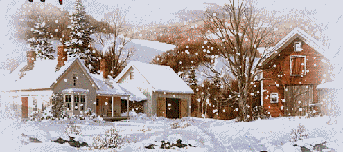 анимация зима снег